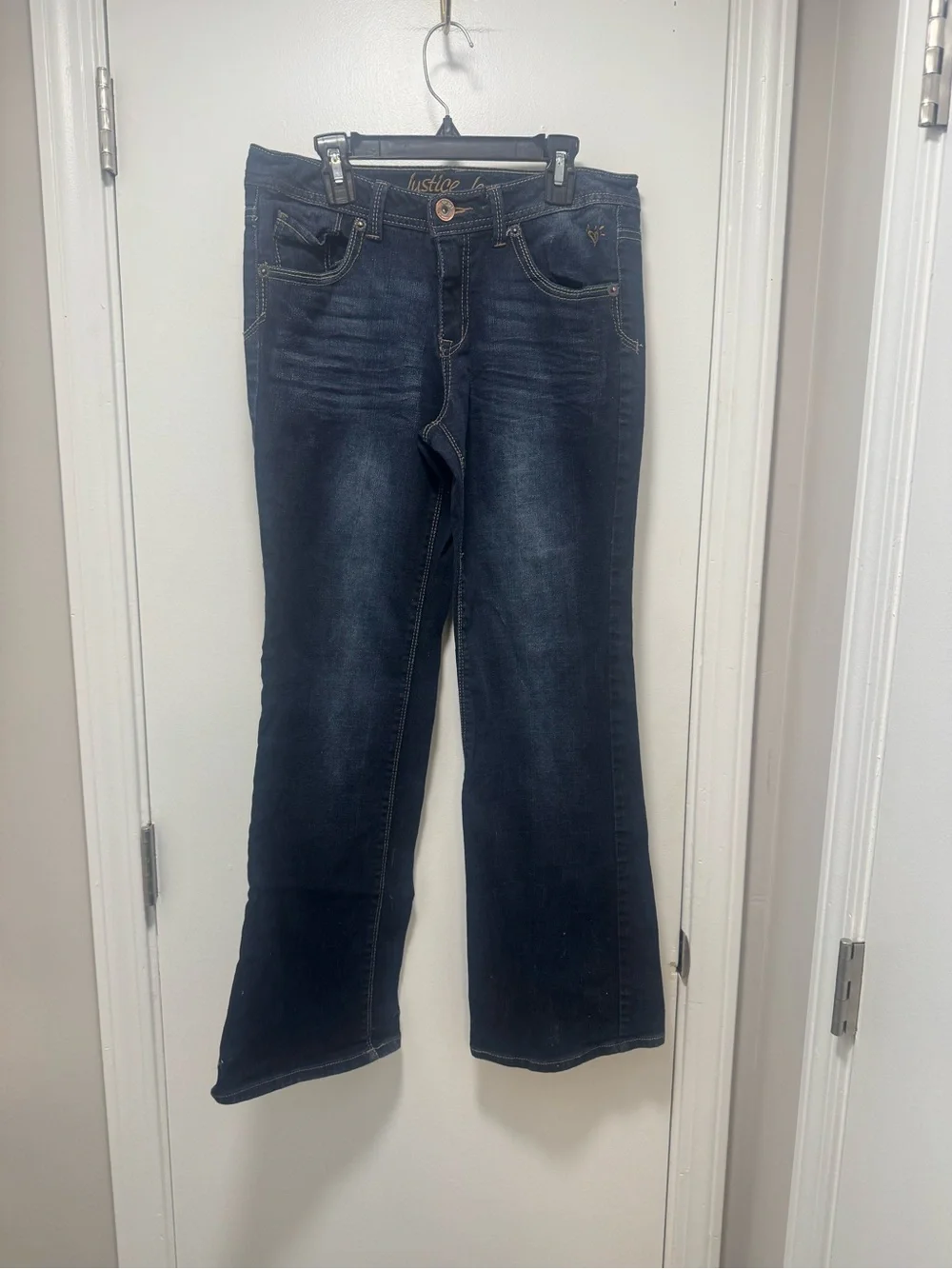 *Justice Girls Dark Wash Bootcut Jeans
